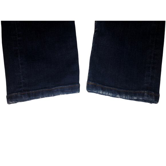Flying Monkey Jeans Mid Rise Skinny Size 28 Blue Button Front Stretch Dark Wash - Picture 8 of 10